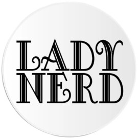 Kiwi Gifts Lady Nerd - Circle Sticker Decal 3 Inch