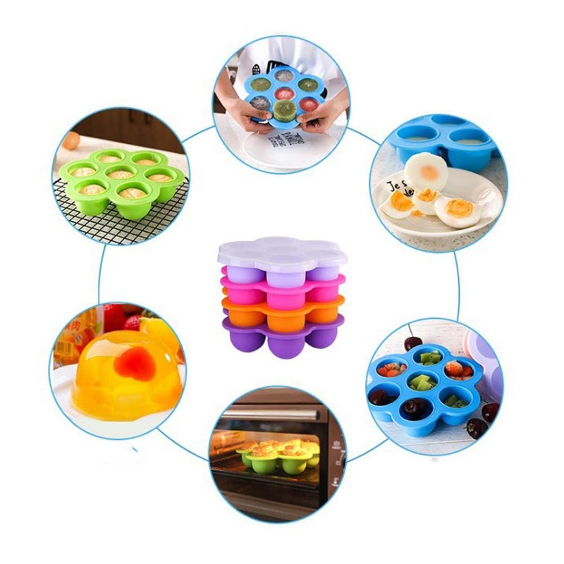Silicone Egg Bites Molds with Lid for Instant Pot, 2