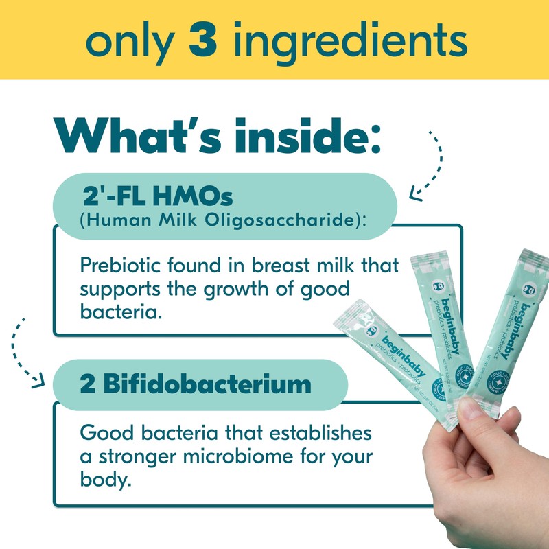 Begin Health BeginBaby Prebiotics and Probiotics for Infants 0-12 Months