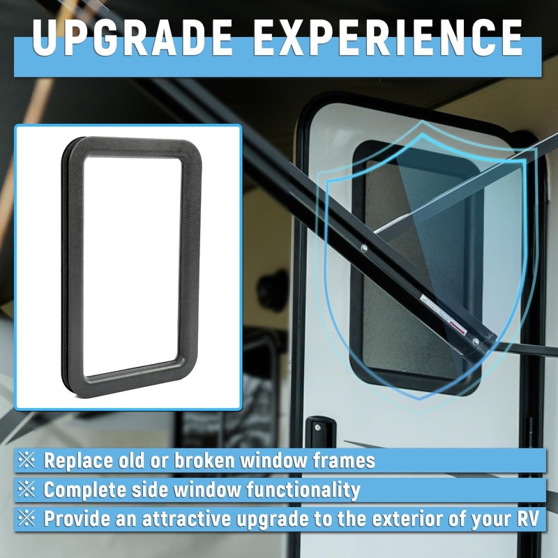 HECASA 12" x 21" Entrance Door Window Frame For RV