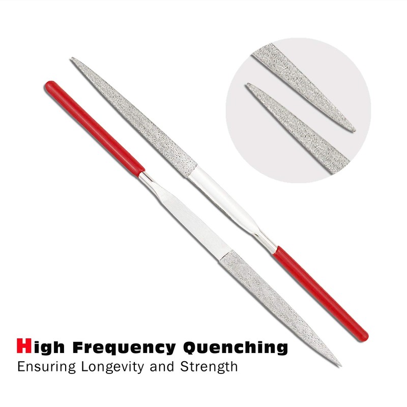 Diamond Needle File Set, 10PCS Diamond Files with 1 Wire