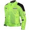 Vance Leather Viper Mens Hi-Viz Reflective Mesh Motorcycle Jacket w/CE