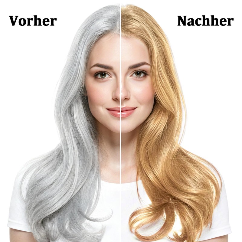 Blonde Hair Dye Shampoo 3 in 1 to Cover Grey