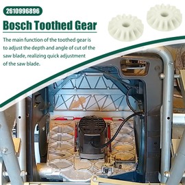 2610996896 Toothed Gear for Bosch 4100, 400, 4100DG-09, 4100XC Table Saw - 2 Pcs