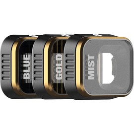 PolarPro - DJI Mini 3 Pro - Mist + GoldM + BlueM (3-Pack) - Ultralight Aluminum - Precision Engineered - Horizontal and Vertical Shooting Modes - Color Neutrality