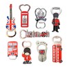 Set of 9 London England UK Famous Icons Mix Bottle