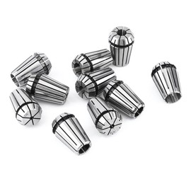 ER20 High Precision Spring Steel Collet Set CNC Milling Lathe Tool, 10pc Set, Stable Performance, Good Elasticity, Clearly Marked, Basic Need, Work Holding Engraving Machine