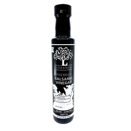 Greek Balsamic Vinegar - Organic - NonGMO - Gluten Free - Paleo - Gourmet - Thick - Rich - No Added Sugars - Classic Barrel Aged Balsamic Vinegar