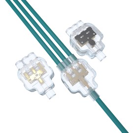 Waterproof Wire Connectors Quick Inserted IP68 Moisture Guard Weatherproof Single-core cable Junction Box for 0.5mm² - 4mm² Hard wire Lawn Mower Swimming Pools and other Applications (B13 10pcs)