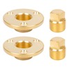 luxlead Brass Boat Drain Plug Kit, 1/2 Inch NPT Marine