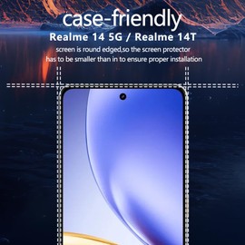 Teenrpov für Realme 14 5G / Realme 14T Schutzfolie, Weich TPU Folie [Nicht Panzer Schutz Glas] Displayschutzfolie 3 Stück und Kameraschutz 2 Stück, Kratzfest Blasenfrei HD Klar Displayfolie