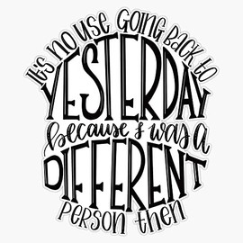 Alice in Wonderland Quote Sticker Bumper Sticker Vinyl Decal 5"