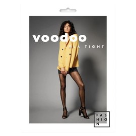 Voodoo Lola Tights Polka Dot Classic Spot Black Stockings Pantyhose H33147 (AU, Alpha, Large, Regular, Regular, Black)