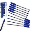 ZOFAX Trio Ballpoint Pens, BLUE, 1.0mm Medium Point, Pack of