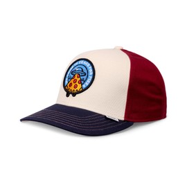 Djinns - Basic Kids Cap Food (Peace Pizza - Fossil) - Children's Boys Dad Cap Curved Visor Baseball Cap Hat Caps Youth Size, fossil