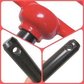 Generic Red handle tow hitch lock pin and R-clamp for towing trailer pin for cargo, boat, RV (Dia:5/8in(15.8mm) L:4-1/4in(108mm))