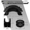 AUTMATCH D Ring Shackle Isolators Washers Kit - 2 Rubber
