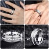 Newshe Jewellery Wedding Ring Sets for Him and Her AAAAA