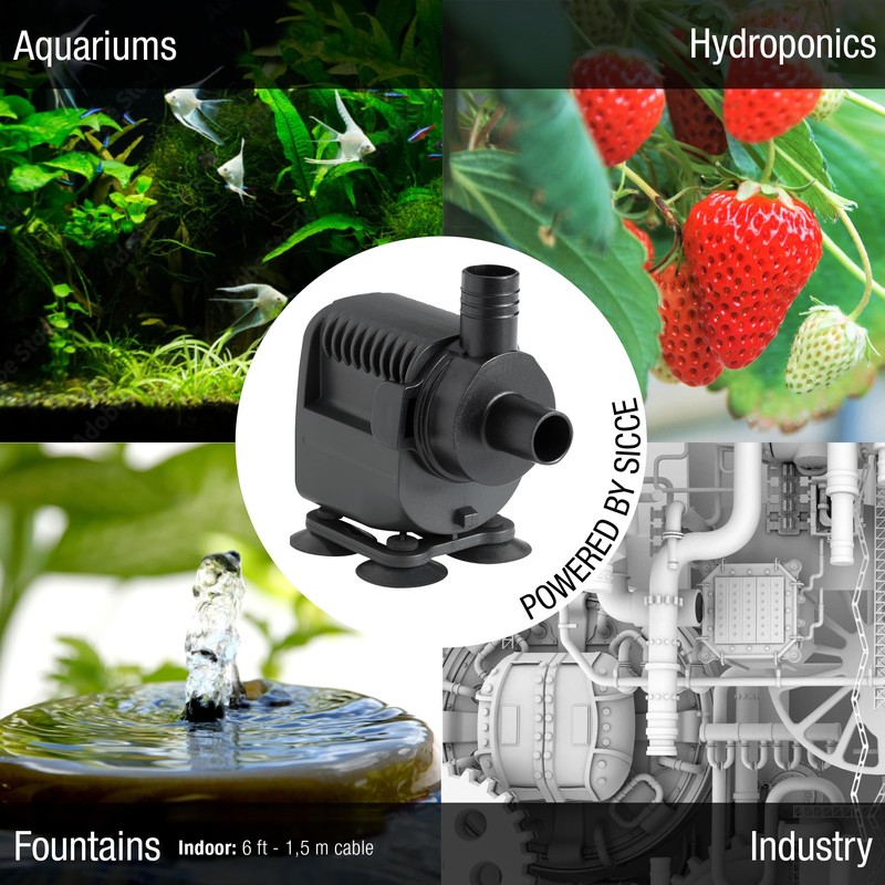 SICCE Syncra Silent NANO Multifunction 110 GPH Submersible Water Pump