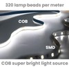 Arotelicht COB LED Strip 10 m Set 24 V Cool