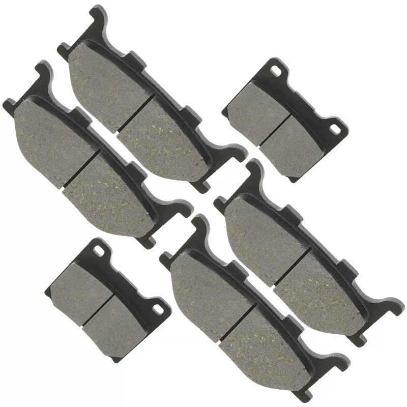 Caltric Front Rear Brake Pads for Yamaha V-Star 1100 Classic