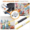 SVAAR 6 PCS 00 Gauge Non Insulated Butt Connectors 2/0