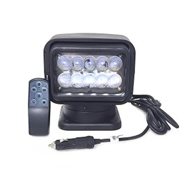 Led Search Light 6 Inch 50W 360 Degrees Rotating Remote Control 9-32V Work Lamp Spot Driving Lamps Fog Lights Offroad Lights Hunting SUV ATV 4X4 Truck Boat Camping Fishing Exploring Lighting
