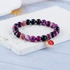 Fullrainbow Cute Snail Gifts for Women Charm Natural Stone Bracelet