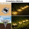 CREPOW Solar Dock Lights Driveway Deck Lights - 8 Packs