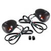 Front Gloss Black Bullet Smoked Turn Signals For Harley 2004-2013