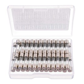 BOJACK 5x20 mm 3 A 125V 0.197x0.787 Inch F3AL125V 3 amp 125 Volt Fast Blow Glass Fuses (Pack of 50 Pcs)