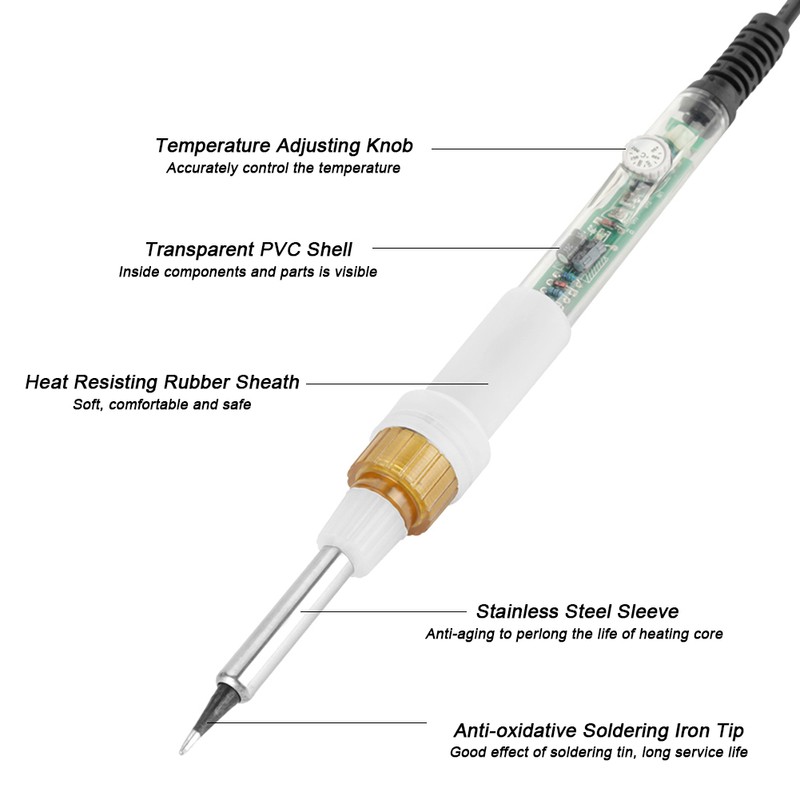 BF-836 60W Adjustable Temperature Electric Soldering Iron 200-450℃