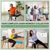 Auroscent Senior Exercise Chair Workout Poster, 30-Day Stretching and Gentle