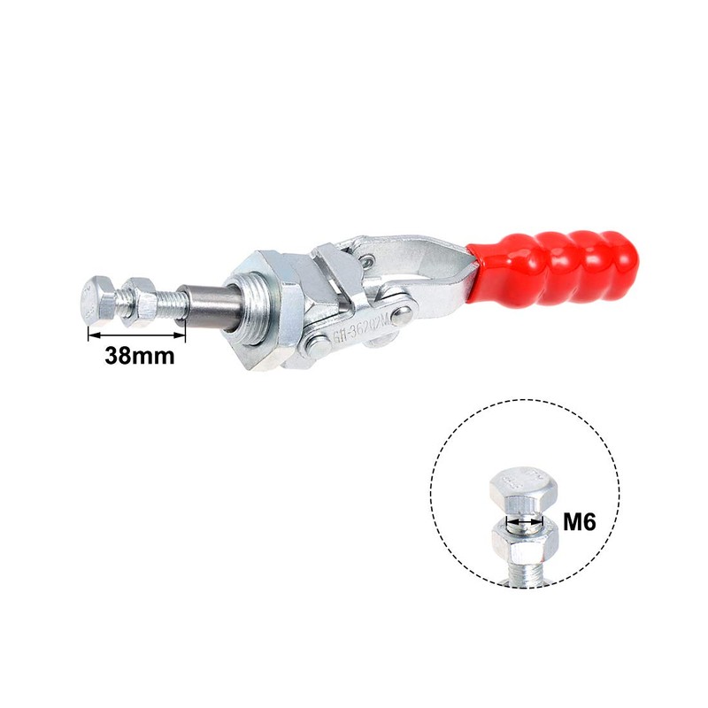 uxcell Toggle Clamp 100kg 220lbs Holding Capacity 20mm Stroke Push