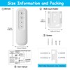 Ceiling Fan Remote Control Replacement for Hunter 99770 99392 99813,