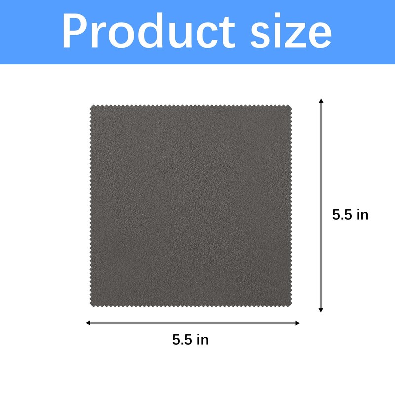 120 Pack Microfiber Cleaning Cloth for Glasses (5.5"x5.5"), Eye Glasses