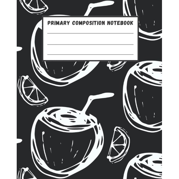 Coconut Juice Composition Notebook: College Ruled Notebook, Blank Lined Notebook