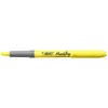 BIC 811935 Pack of 12 Yellow Bevelled Tip Marker Pens