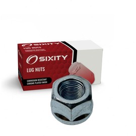 Sixity Auto Nickel Plated Bulge Open Wheel Lug Nuts - M12x1.25mm .825" - Standard Length