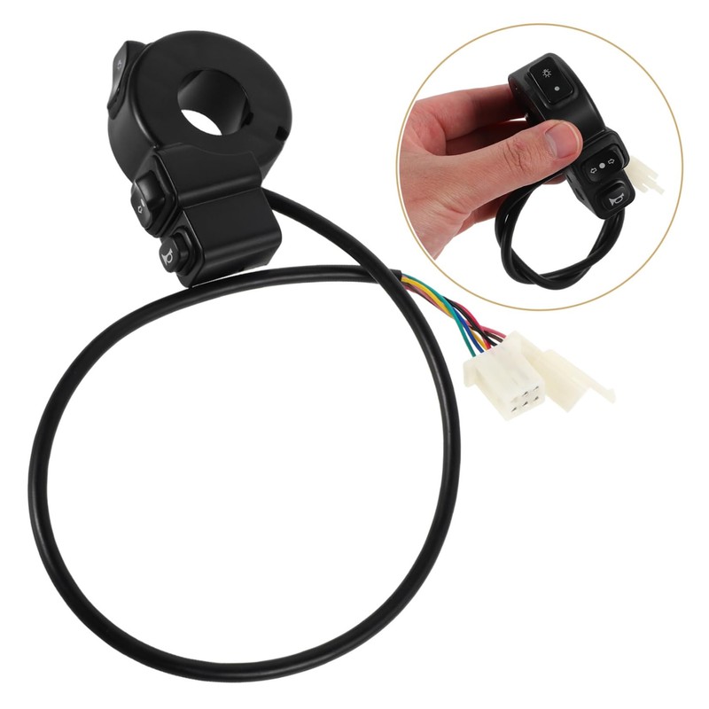 Alipis Mm Motorcycle Handlebar Switch in Headlight Signal Horn Switch