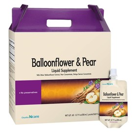 Chunho Food Balloonflower & Pear Juice Liquid Supplement. Protects, Helps Against Dry Throat. No Preservatives and Artificial Additives. [60 Pack]