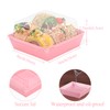 ROSPAKTEK 60Pack 4x4x2.5 Inches Charcuterie Boxes with Clear Lids -