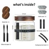Wissy&Konny Sourdough Starter Jar 2Pack 35OZ with Ounce Scale Line,Date
