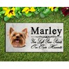 Yorkie Memorial Stone – Personalized Dog Tribute Plaque with Name