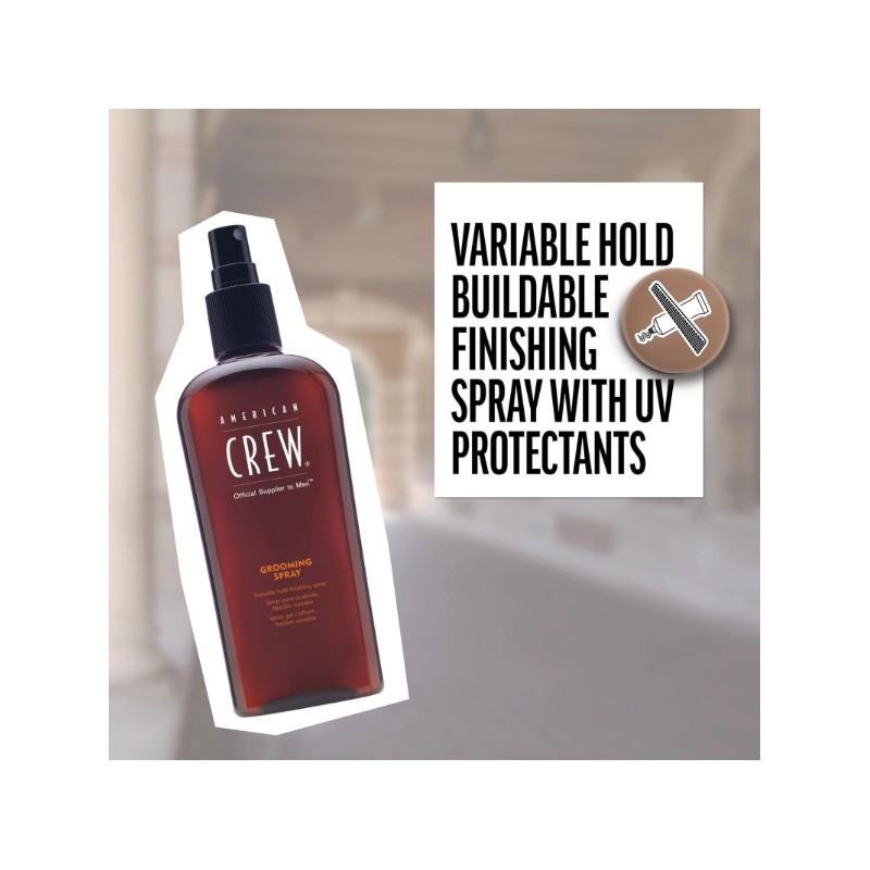 American Crew Men's Hair Spray, Variable Hold Grooming Spray, 8.45
