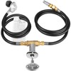 EXCELFU Propane Gas Fire Pit Kit Connection Hose Installation Kit,