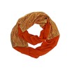Orange Sequin Lightweight Infinity Scarf