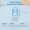 100Pcs 2x1cm Blue Heart Shaped Metal Paper Clips, Small Cute