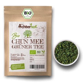 Chun Mee Organic Green Tea 100 g | Chinese Green Tea | Made According to Ancient Tradition | Grown in Southeast China | Tart Aroma, Accompanied by Light Sweetness | from Achterhof
