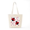CafePress LADYBUG DUO Tote Bag Reusable Natural Beige Canvas Shopping